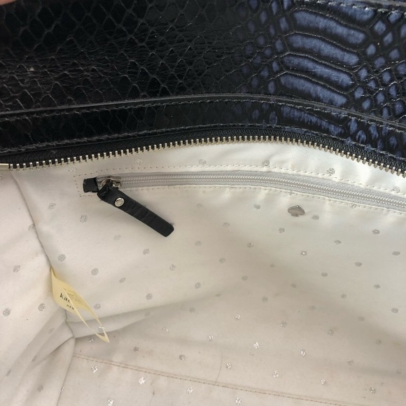 Kate Spade Midnight Blue Python Print Tote Bag - Picture 11 of 12